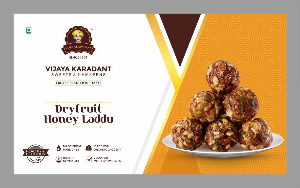 Dry Fruit Honey Laddu - Vijaya Karadant - Freshmills