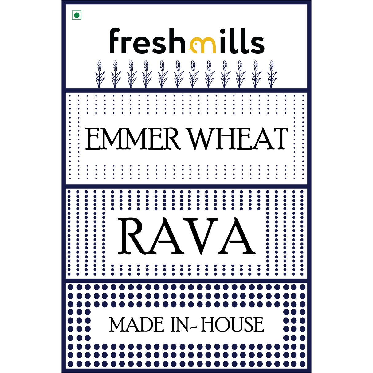 Emmer Wheat Rava (Jave Godhi) 500g - Freshmills - Freshmills