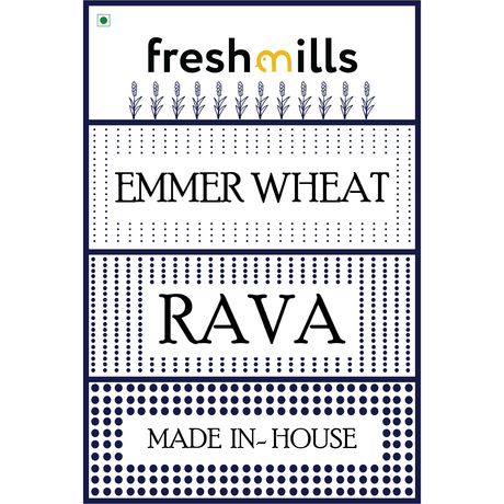 Emmer Wheat Rava (Jave Godhi) 500g - Freshmills - Freshmills