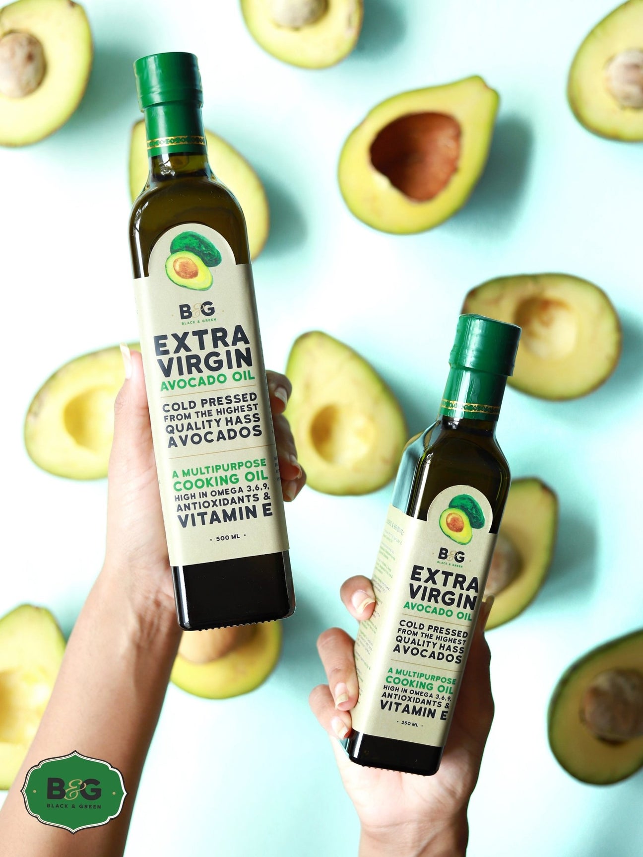 Extra Virgin Avocado Oil - Black & Green - Freshmills