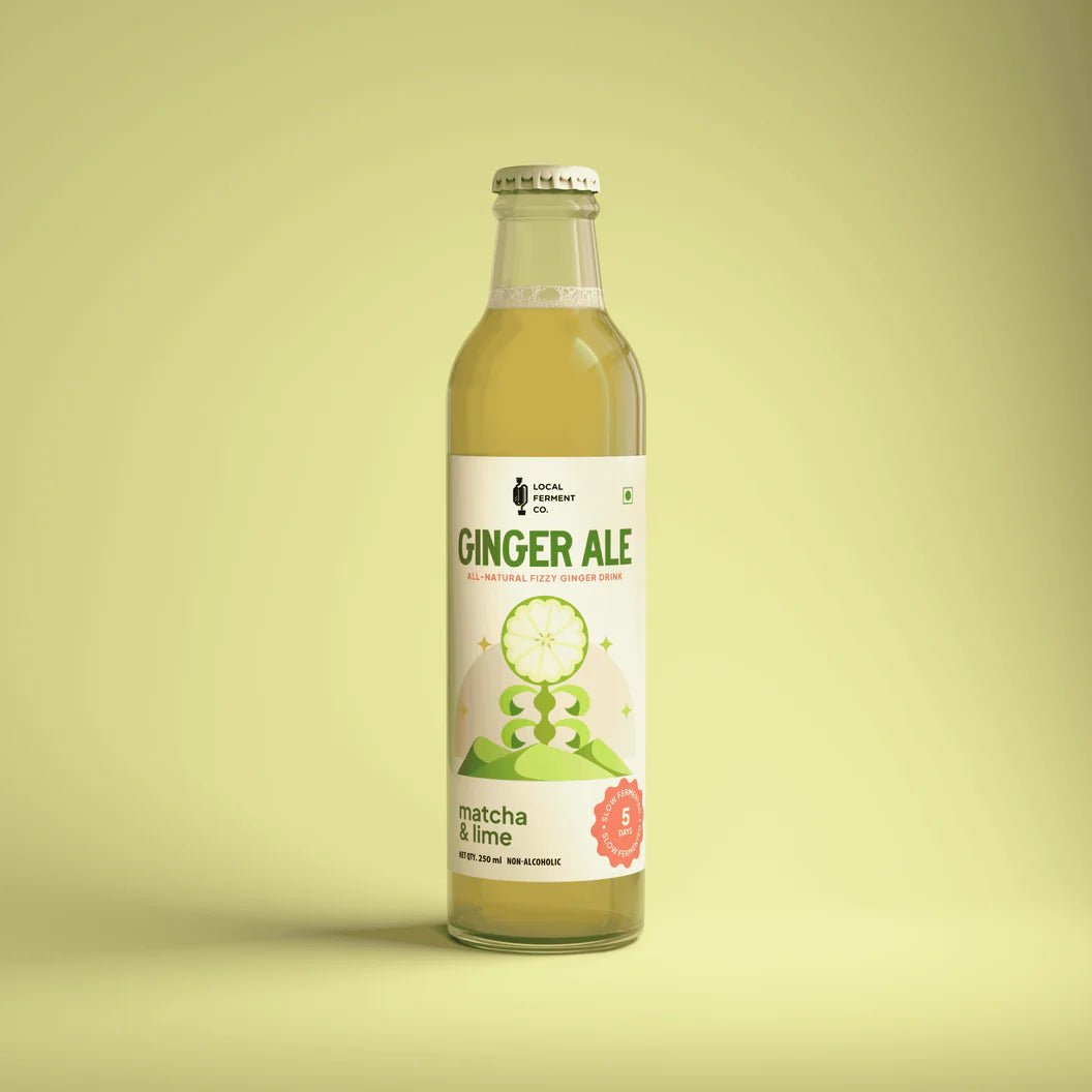 Ginger Ale Matcha Lime - local ferment co - Freshmills