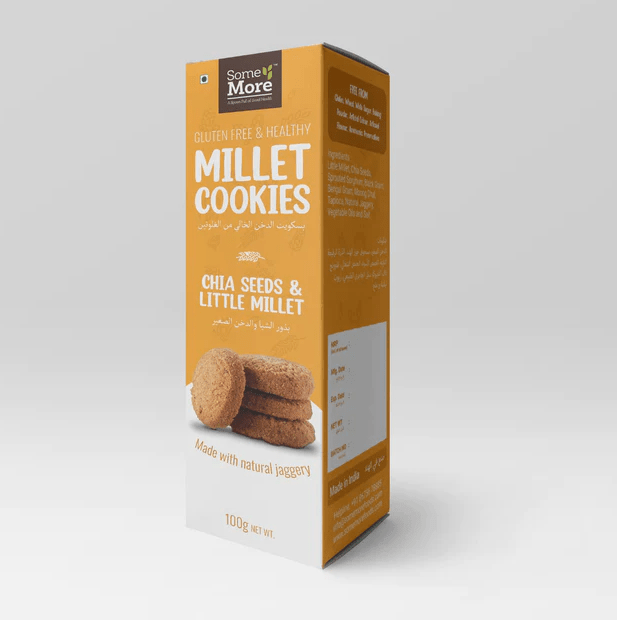 Gluten Free Chia Seeds & Little Millet Cookies - Some More - Freshmills