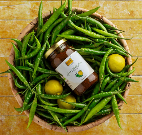 Green Chilli Lime Pickle - Fouziya's - Freshmills