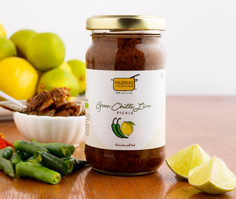 Green Chilli Lime Pickle - Fouziya's - Freshmills