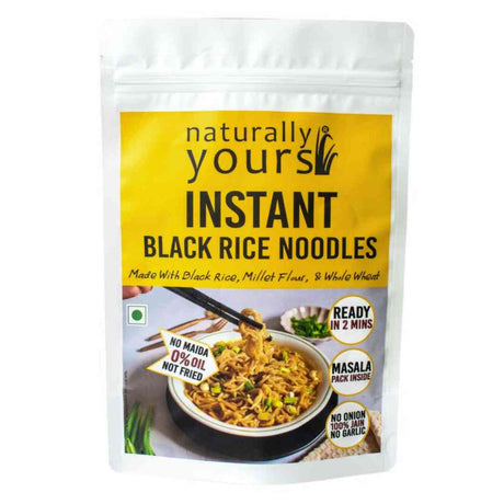 Instant Black Rice Noodles - Naturally Yours - Freshmills