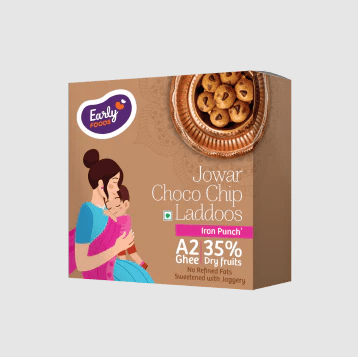 Jowar Choco Chip A2 Ghee Laddoos - Early Foods - Freshmills