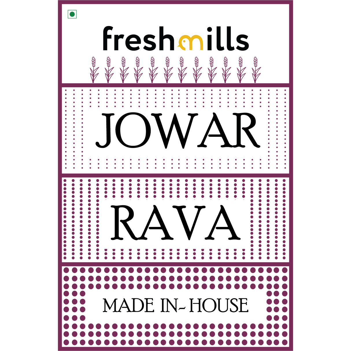 Jowar (Sorghum) Rava 500g - Freshmills - Freshmills