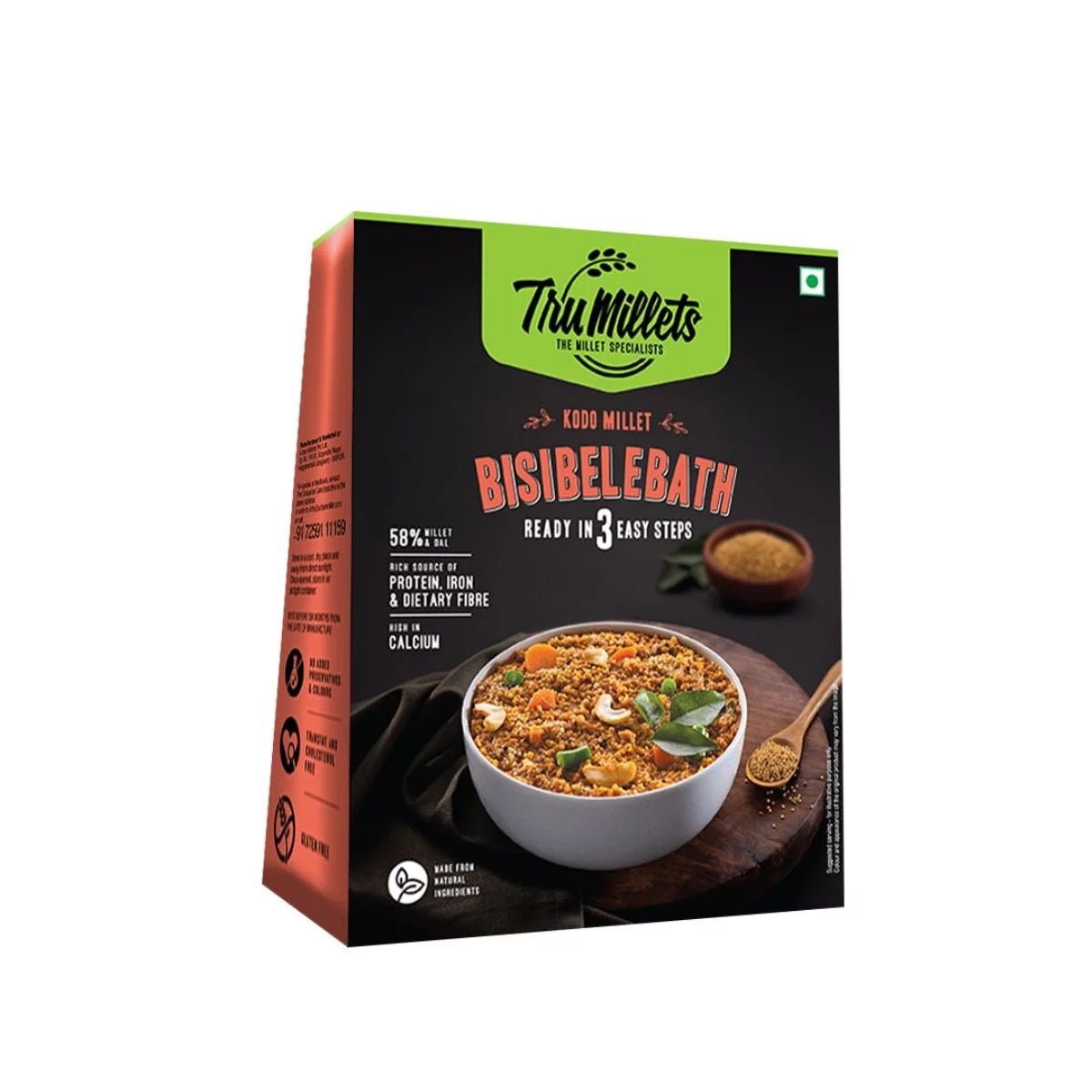 Kodo Millet Bisi Belebath - Tru millets - Freshmills