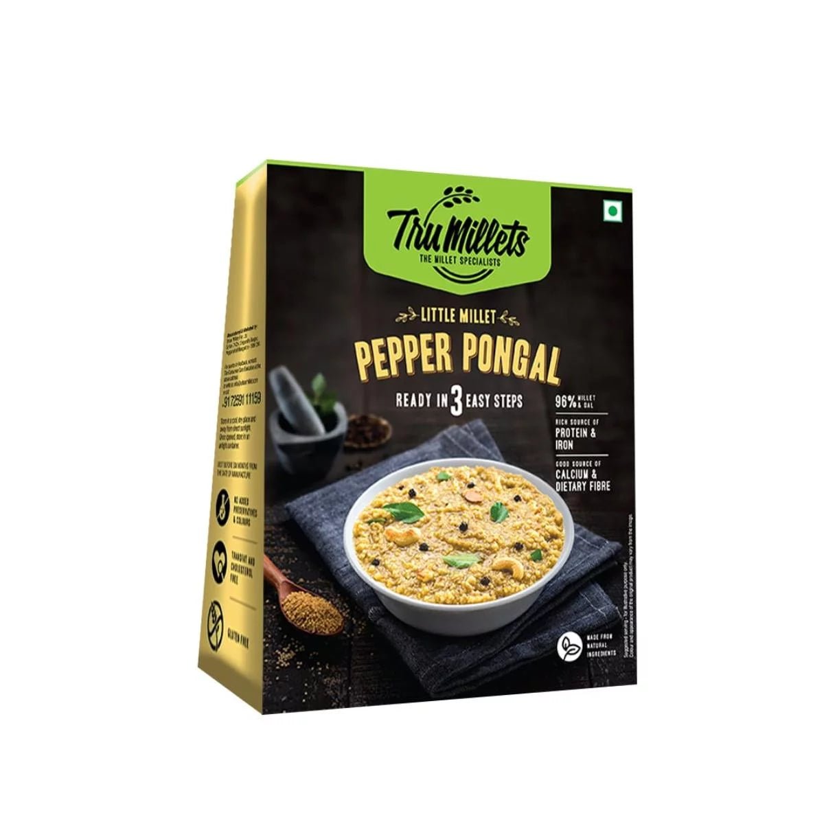 Little Millet Pepper Pongal - Tru millets - Freshmills