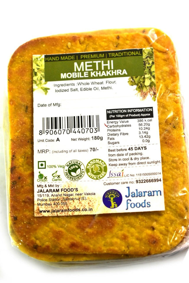 Methi Khakhra - Jalaram Foods - Freshmills