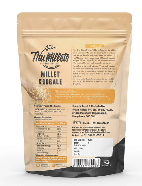 Millet Kodubale - Tru millets - Freshmills
