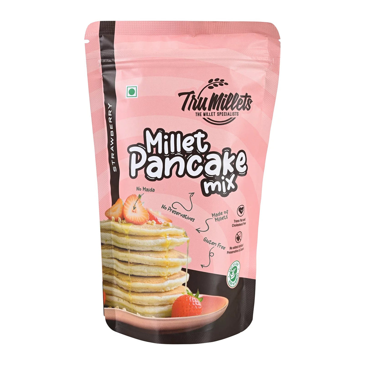 Millet Strawberry Pancake - Tru millets - Freshmills