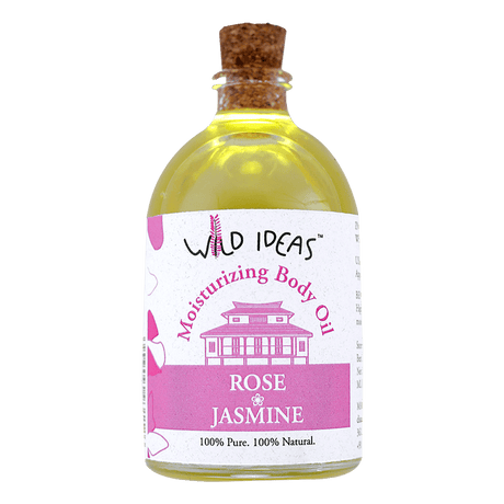 Moisturizing Body Oil – Rose & Jasmine - Wild Ideas - Freshmills