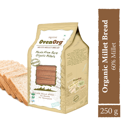 Multi Millet Bread - Pristine OvenOrg - Freshmills