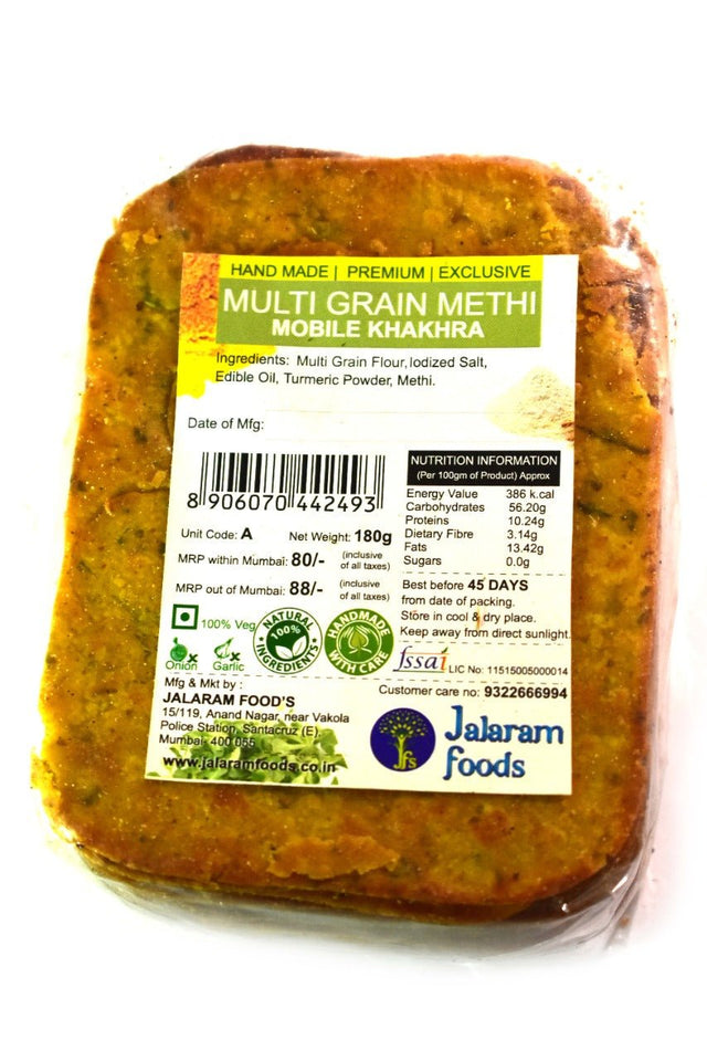 Multigrain Methi Khakhra - Jalaram Foods - Freshmills