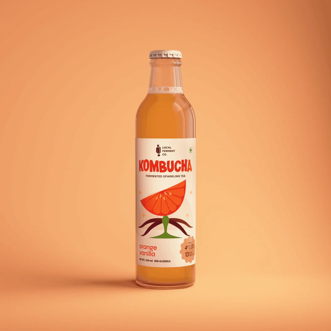 Orange & Vanilla kombucha - local ferment co - Freshmills