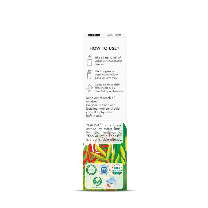 Organic Ashwagandha Powder - Kapiva - Freshmills