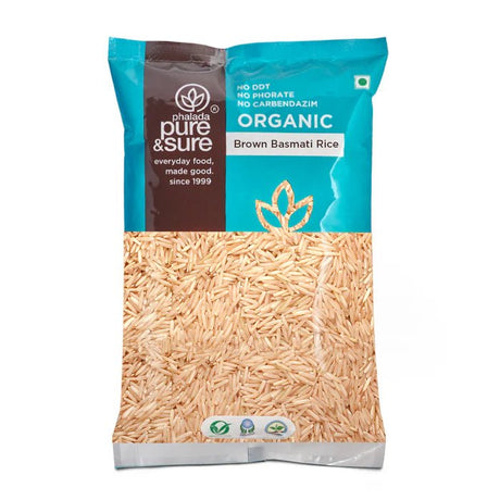 Organic Basmati Rice - Brown - Phalada Pure & Sure - Freshmills