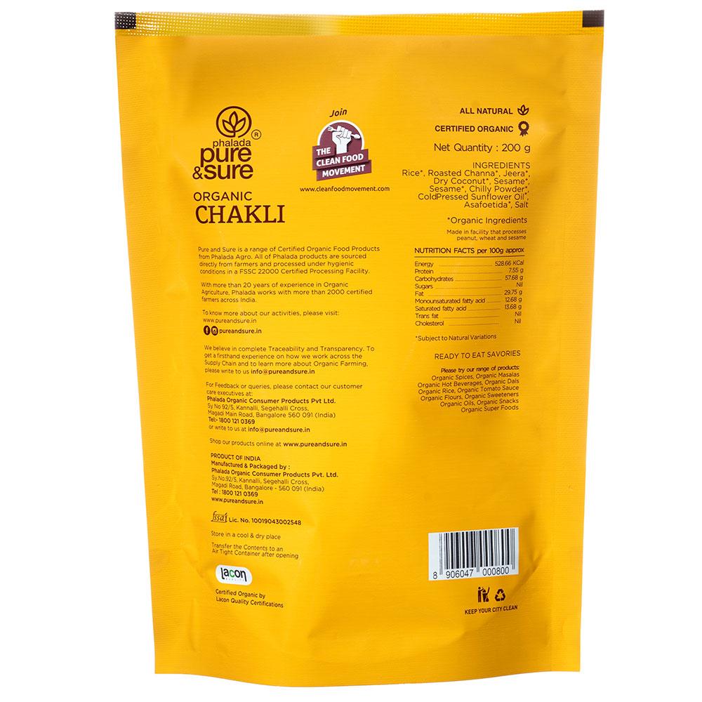 Organic Chakli - Phalada Pure & Sure - Freshmills