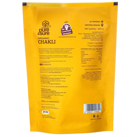 Organic Chakli - Phalada Pure & Sure - Freshmills