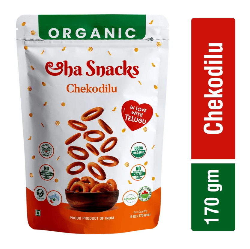 Organic Chekodilu - Aha Snacks - Freshmills