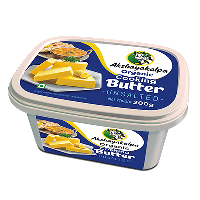 Organic Cooking Unsalted Butter - Akshayakalpa - Freshmills