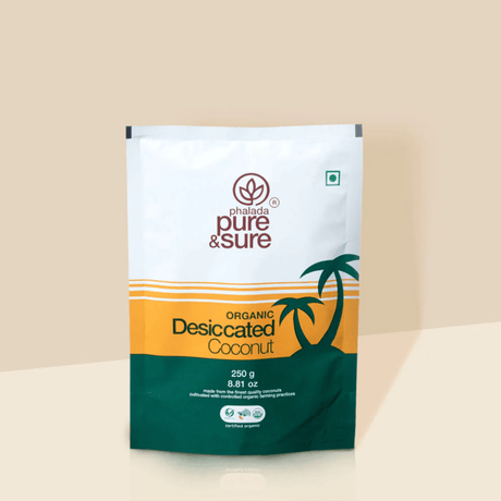 Organic Desiccated Coconut - Phalada Pure & Sure - Freshmills