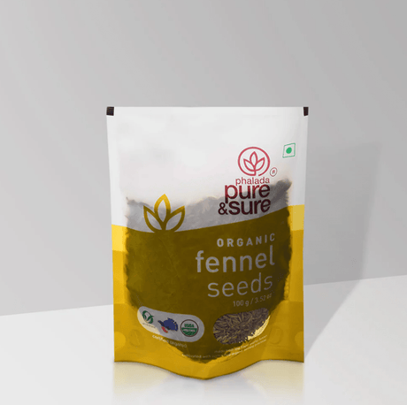 Organic Fennel Seeds - Phalada Pure & Sure - Freshmills