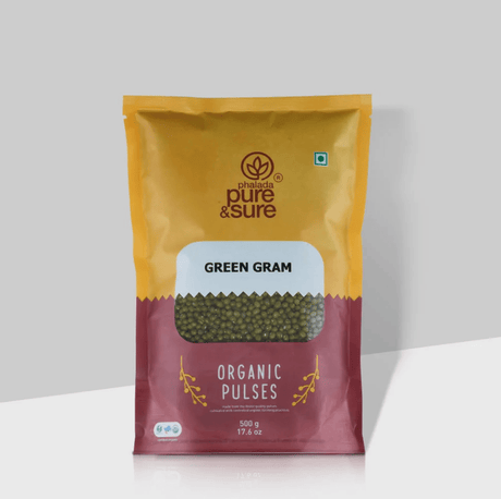 Organic Green Gram Whole - Phalada Pure & Sure - Freshmills