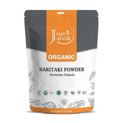 Organic Haritaki Powder - Just Jaivik - Freshmills
