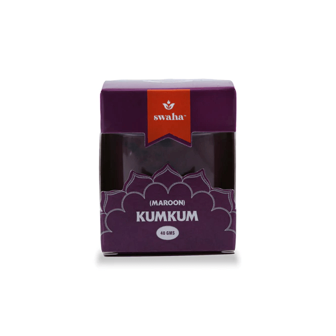 Organic Kumkum - Maroon - Swaha - Freshmills