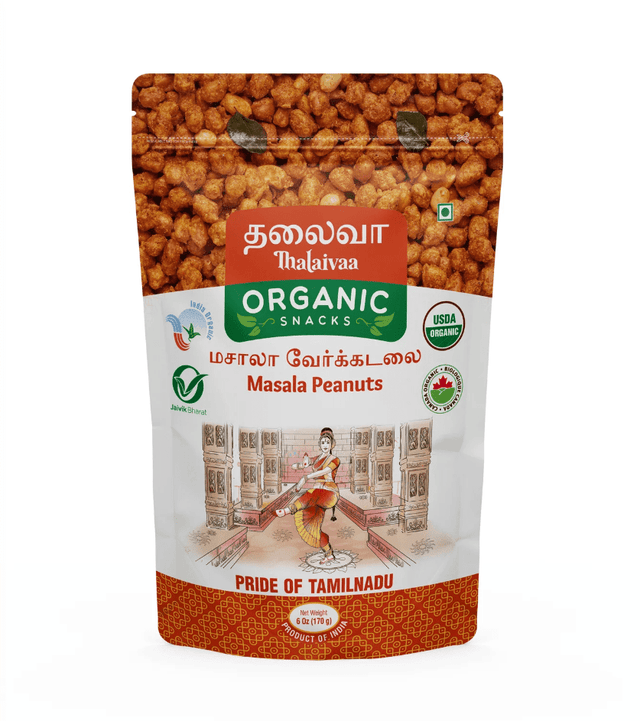 Organic Masala Peanuts - Thalaivaa Snacks - Freshmills