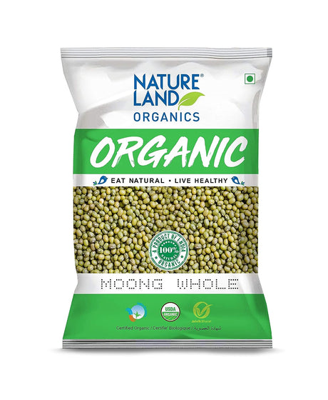 Organic Moong whole - Nature Land - Freshmills