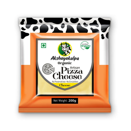 Organic Pizza Cheese - Akshayakalpa - Freshmills