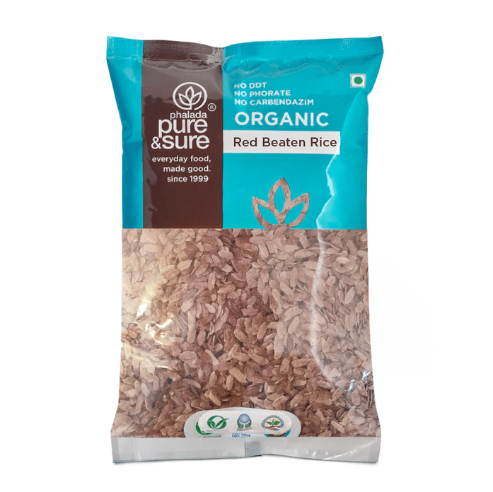 Organic Red Beaten Rice - Phalada Pure & Sure - Freshmills