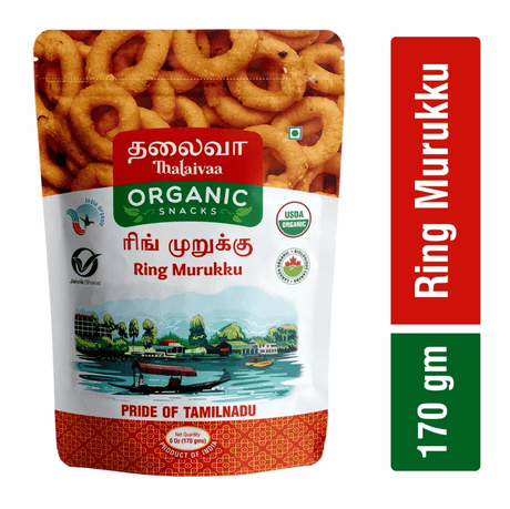 Organic Ring Murukku - Thalaivaa Snacks - Freshmills