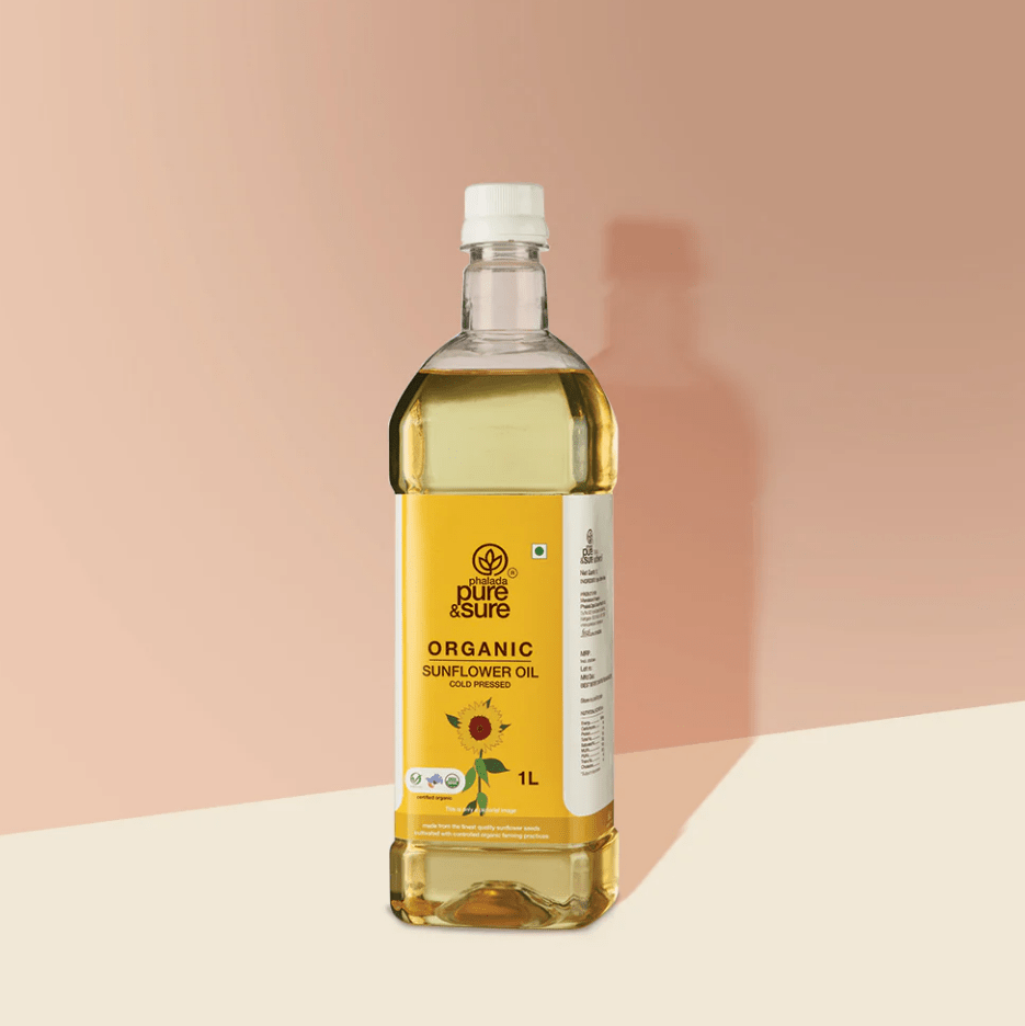 Organic Sunflower Oil - Phalada Pure & Sure - Freshmills