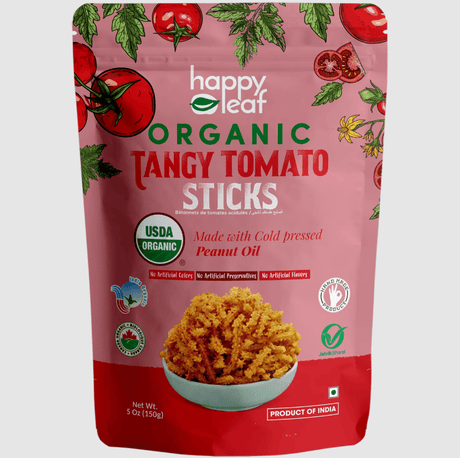 Organic Tangy Tomato Sticks - Happy Leaf Snacks - Freshmills