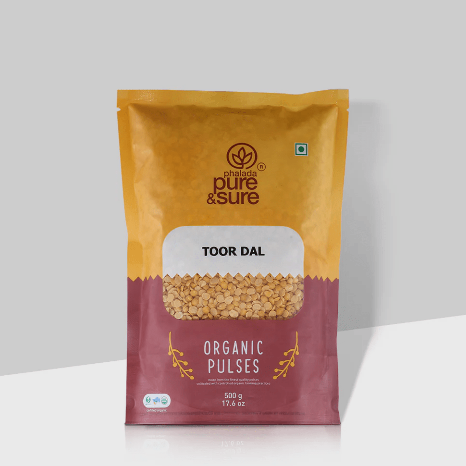 Organic Toor Dal - Phalada Pure & Sure - Freshmills