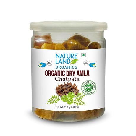Organics Dry Amla Chatpata - Nature Land - Freshmills