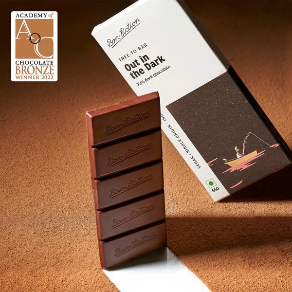 Out in the Dark - 73% Dark Chocolate - Bon Fiction - Freshmills