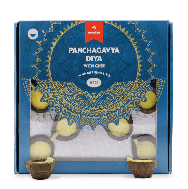 Panchagavya Diya with Ghee - Swaha - Freshmills