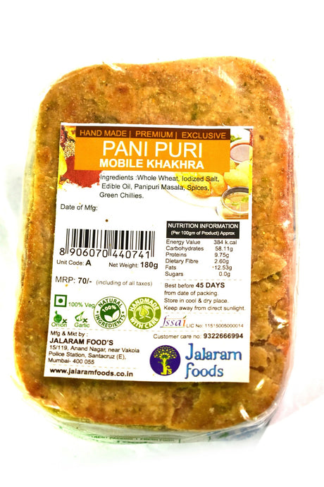 Pani Puri Khakhra - Jalaram Foods - Freshmills