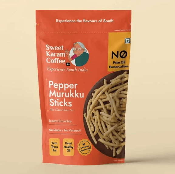 Pepper Murukku Sticks - Sweet Karam Coffee - Freshmills