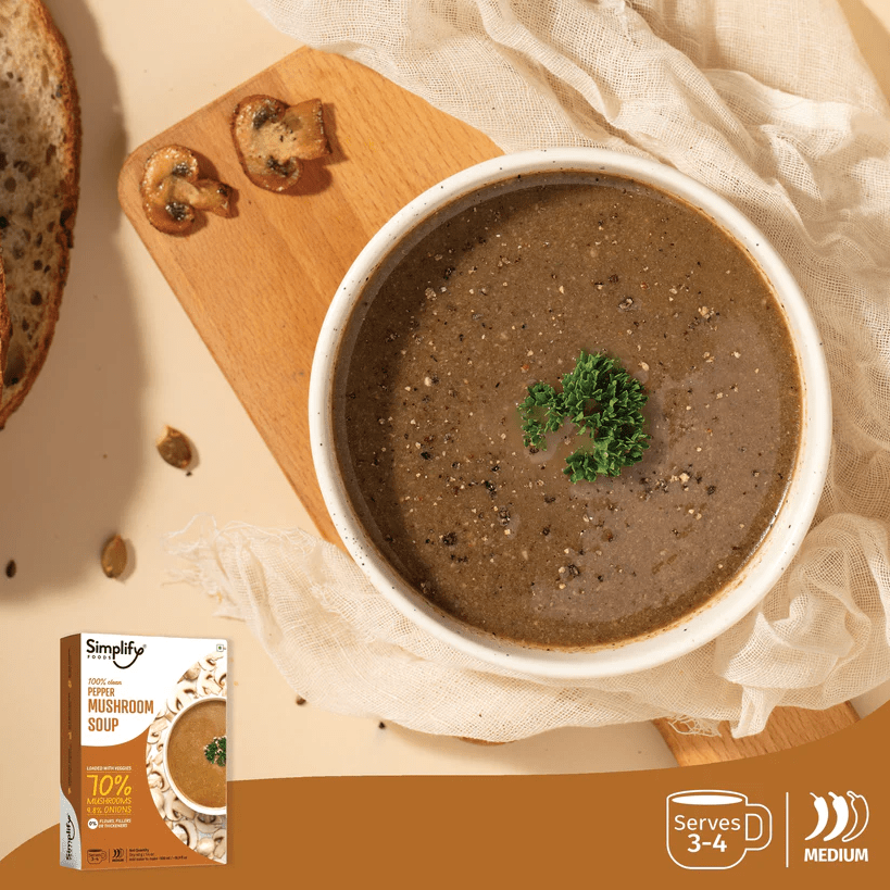 Pepper Mushroom Soup - Simplify - Freshmills