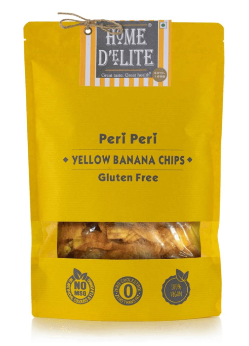 Peri Peri Yellow Banana Chips - Home D'elite - Freshmills