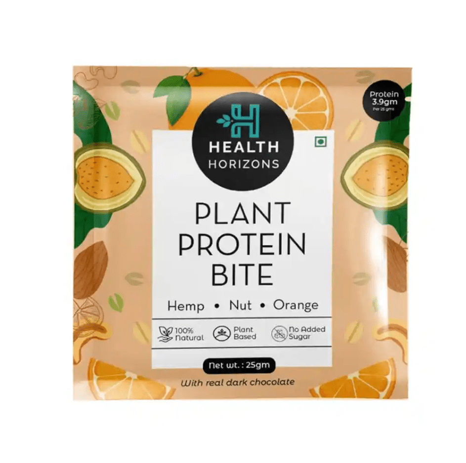 Plant Protein Bite - Orange - The Health Horizons - Freshmills