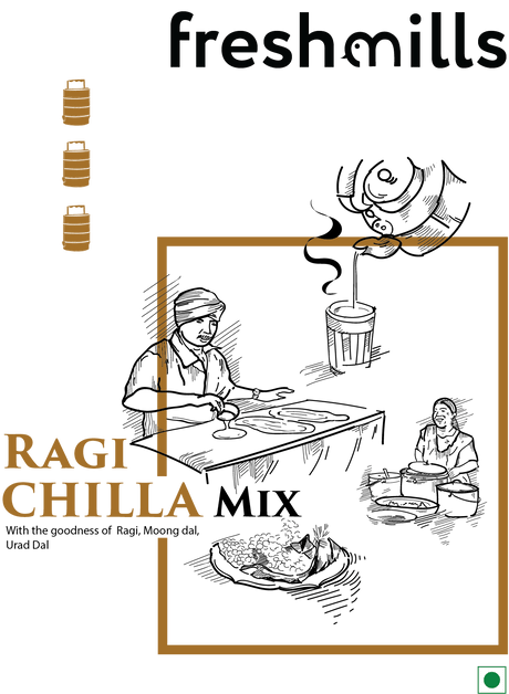 Ragi Chilla Mix 500g - Freshmills - Freshmills