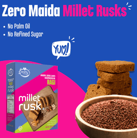 Ragi Millet Rusk - Early Foods - Freshmills