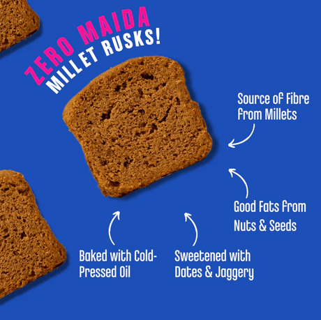 Ragi Millet Rusk - Early Foods - Freshmills